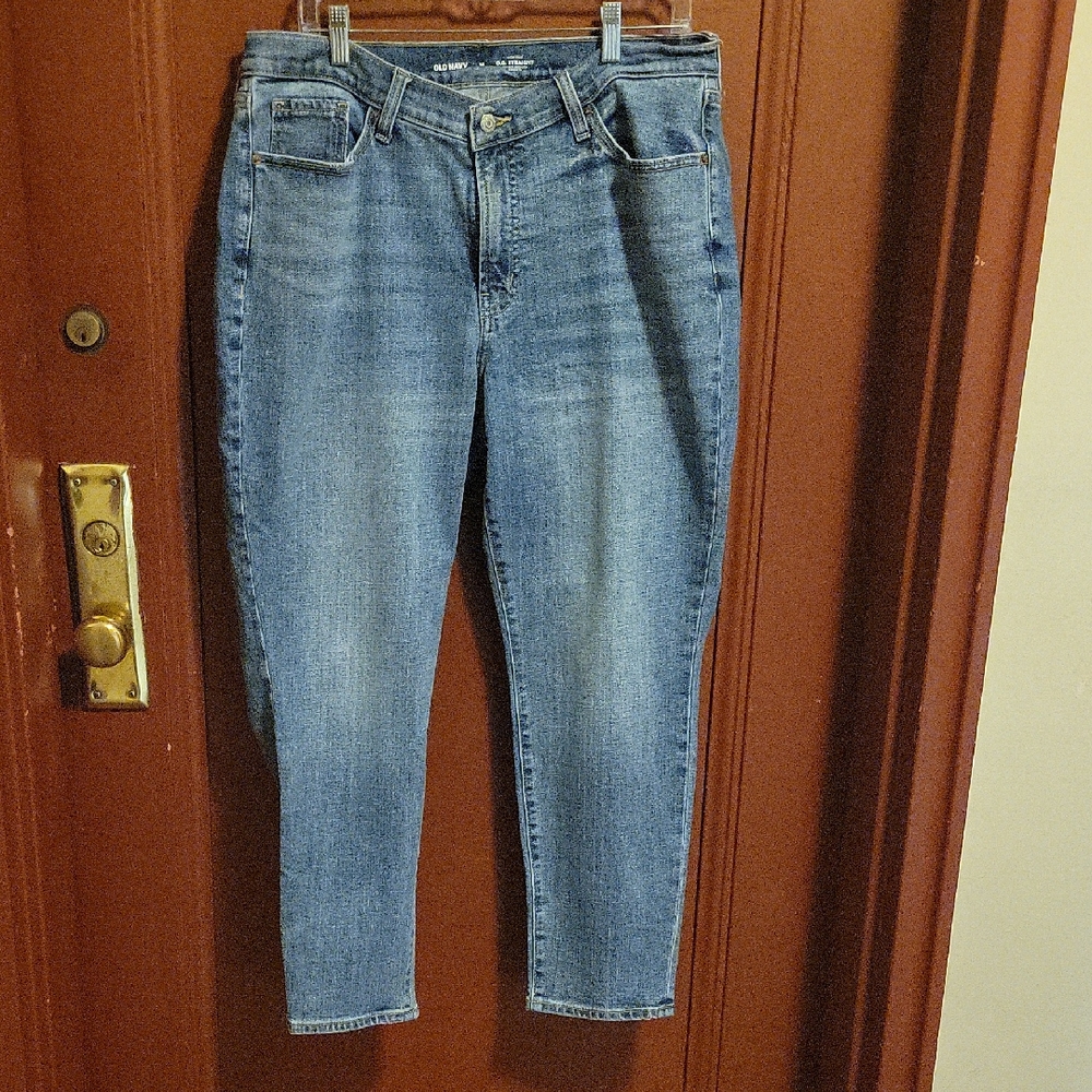 Old Navy San Francisco Women's High Rise O.G. Straight Denim Jeans Size 16 - Picture 1 of 10